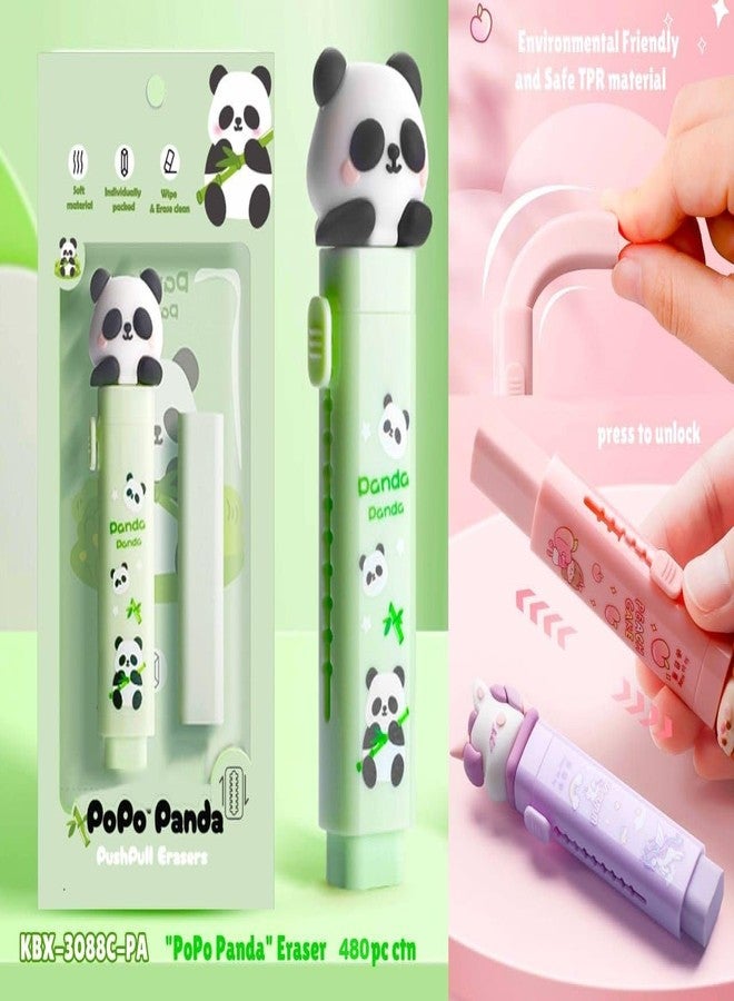 HAV CREATION Eraser for Kids - Capybara Cutter Shaped Eraser Set | Fancy Rubber Erasers, Kawaii Stationery Set for School | Birthday Return Gift for Kids - Pack of 2 (Panda) - Image 3